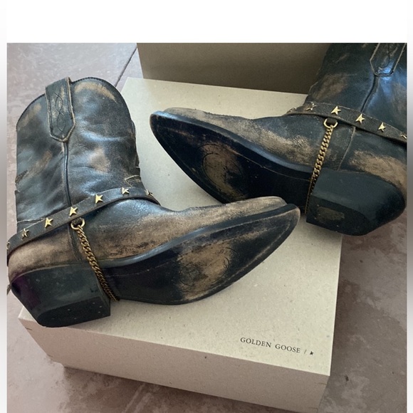Brand new 🌞❤️🤩Golden Goose Cowboy Boots Wish Star Low - Picture 5 of 9
